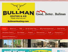 Tablet Screenshot of bullmanheating.com